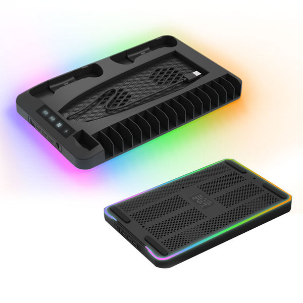 Soporte de carga y refrigeración SAKER para mando dual de PS5