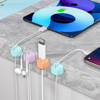 Organizador de escritorio con clips magnéticos para cables Sakerplus®