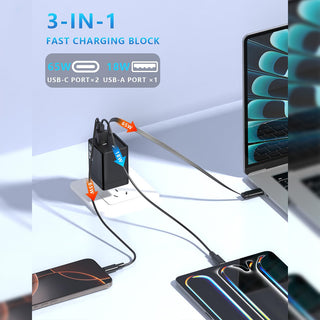 Sakerplus Compact Dual Retractable USB Charger