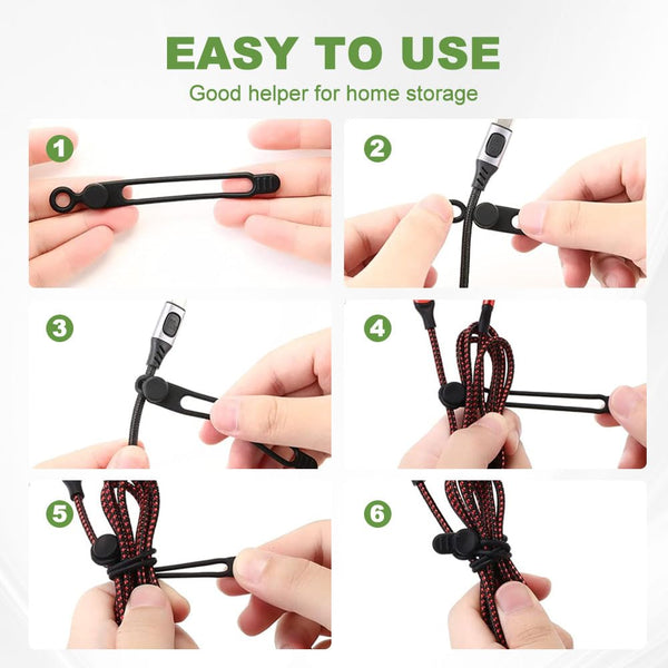 Organizador de cables de silicona Sakerplus®