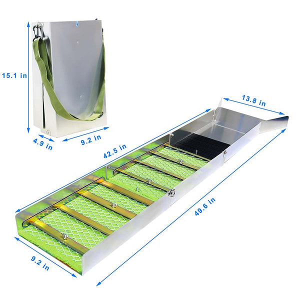 Sakerplus® Folding Sluice Box Gold Panning Kit