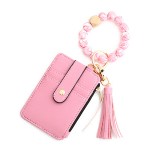 Sakerplus® Wristlet Keychain Bracelet Wallet