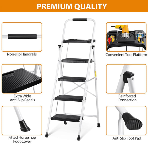Sakerplus® Portable Folding Ladder