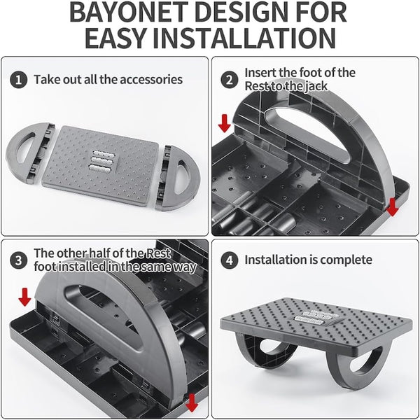 Sakerplus® Under Desk Footrest For Office Comfort