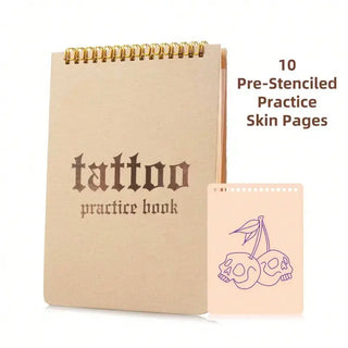 Sakerplus® Spiral Bound Tattoo Practice Skin Book