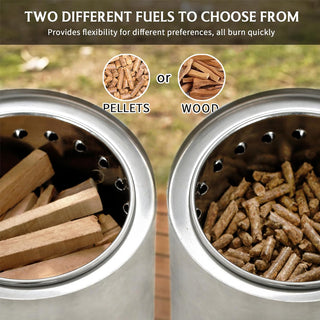 Sakerplus Tabletop Stainless Steel Fire Pit