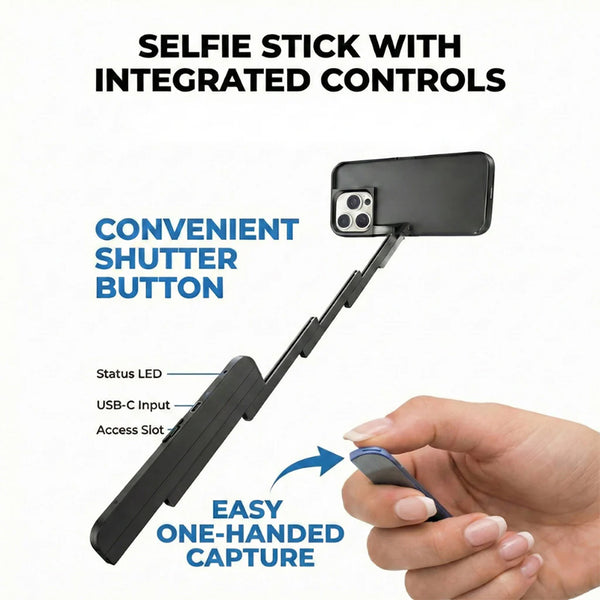 Sakerplus® iPhone Case Shockproof Selfie Stick Holder