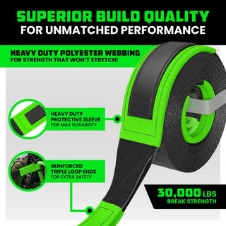 Sakerplus Heavy Duty Recovery Tow Strap