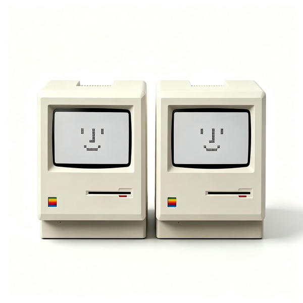Sakerplus® Retro Computer Mini Desktop Clock