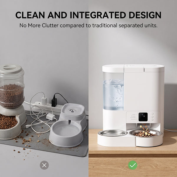 Sakerplus® Smart Automatic Pet Feeder Camera