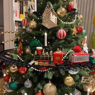 Sakerplus® Holiday Hanging Christmas Train Set