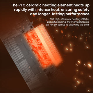 Sakerplus® Oscillating Electric Fireplace Tower Heater