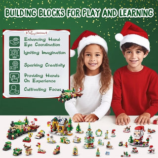 Sakerplus New Advent Calendar Children's Christmas Building Blocks