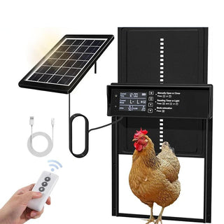 Sakerplus Automatic Chicken Coop Door Solar Powered