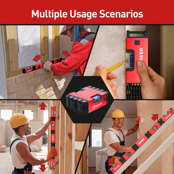 SAKER® Multi-Function Foldable Level