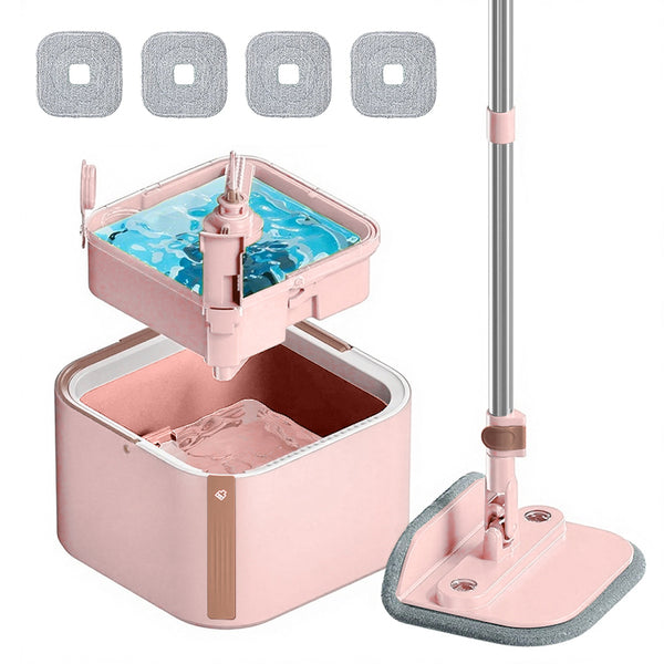 Sakerplus Upgrade Spin Mop Bucket with Detachable Inner Bucket