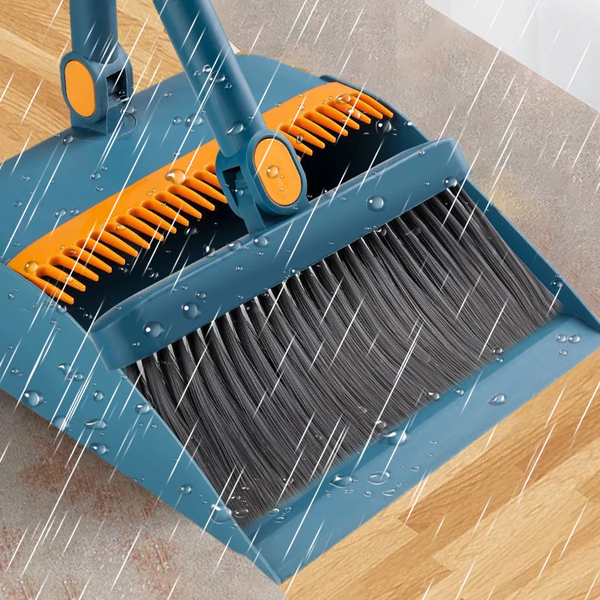 Sakerplus® Rotating Broom and Dustpan Set