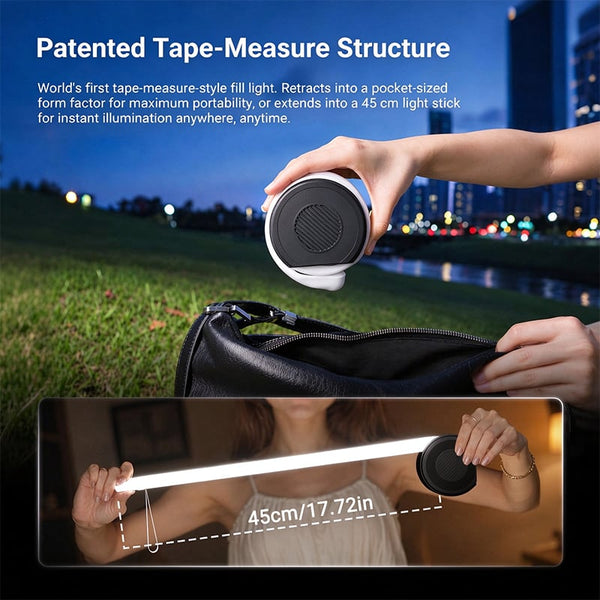 Sakerplus® Rechargeable Retractable LED Fill Light Stick