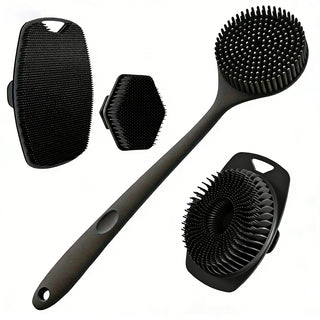 Sakerplus® Silicone Back Scrubber Shower Brush Set