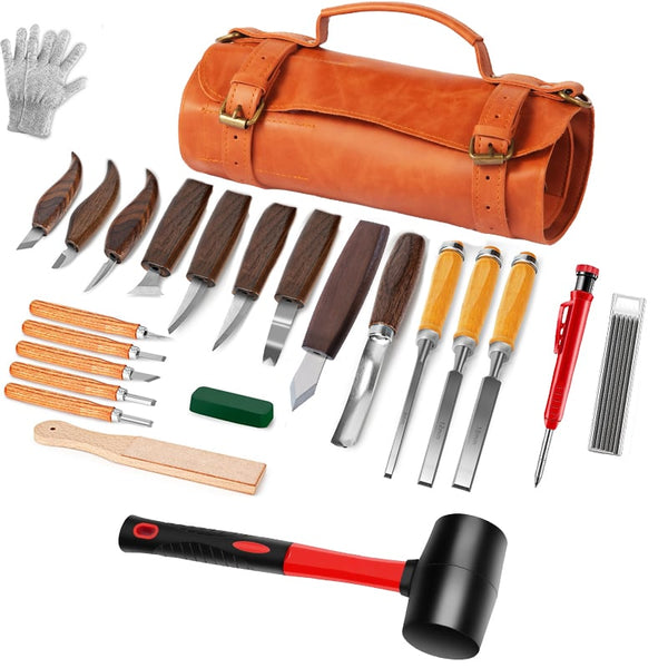 Kit de tallado de madera Sakerplus para principiantes