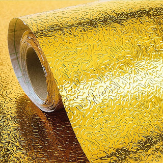 Sakerplus® Waterproof & Oil-Proof Orange Peel Aluminum Foil Contact Paper