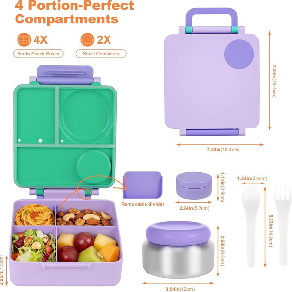 Sakerplus® Kids Insulated Leakproof Bento Lunch Box