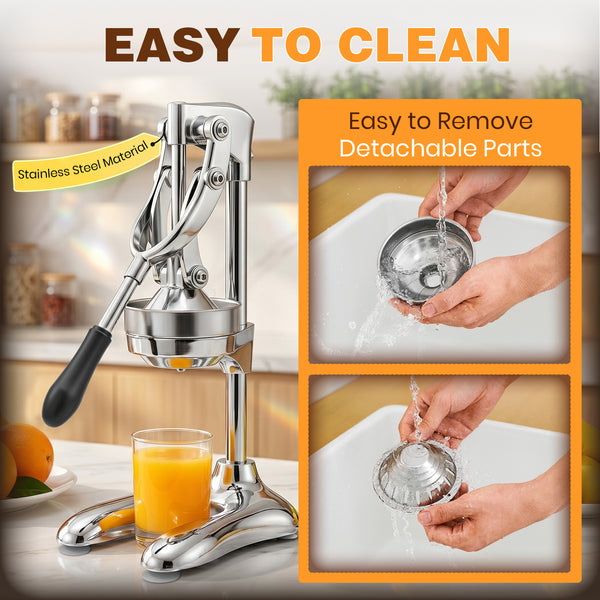 Sakerplus® Hand Press Juicer with Suction Base