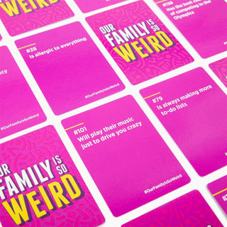 Sakerplus® Weird Family Most Likely Card Game