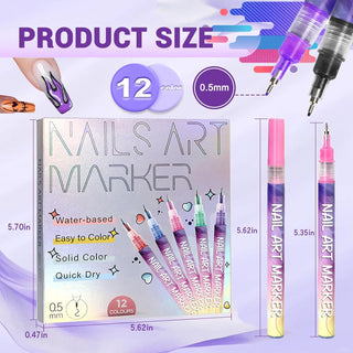 Sakerplus® Nail Art Pens Drawing Set