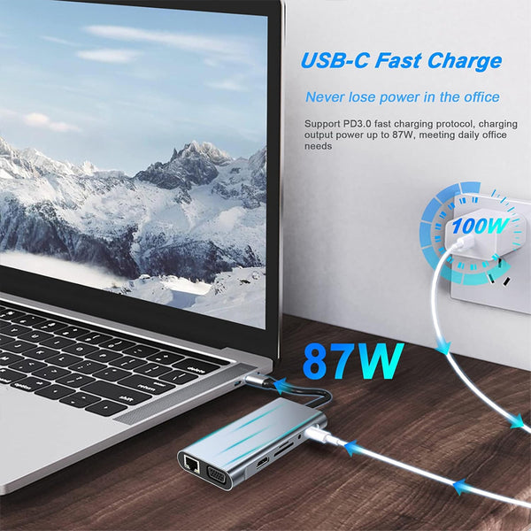 Sakerplus® 11 In 1 USB C Hub