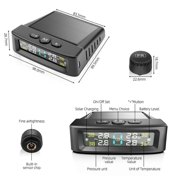Sakerplus® Solar Trailer Tire Pressure Monitoring System