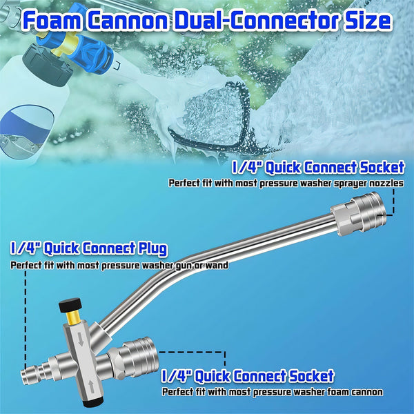 Accesorio de conector doble para cañón de espuma Saker®