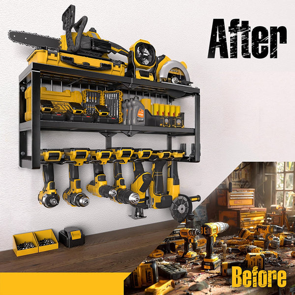 Sakerplus® Wall Mount Power Tool Organizer
