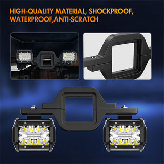 Sakerplus LED Work Light Pods With Brackets