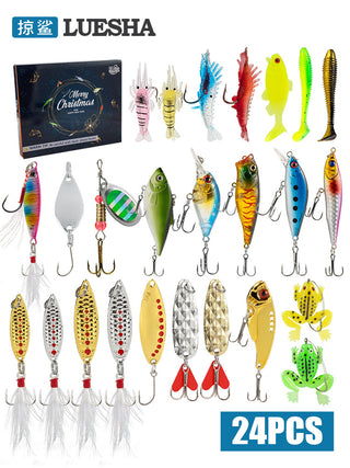 Sakerplus® Fishing Lures Advent Calendar 2025 Set