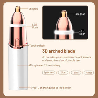 Recortadora y depiladora facial portátil Sakerplus®