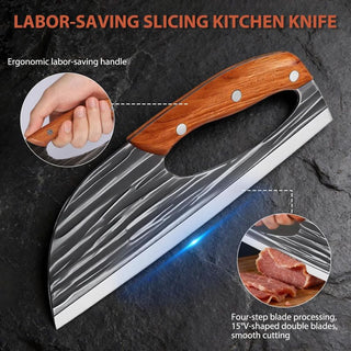 Sakerplus® Sharp Outdoor Meat Cleaver Knife