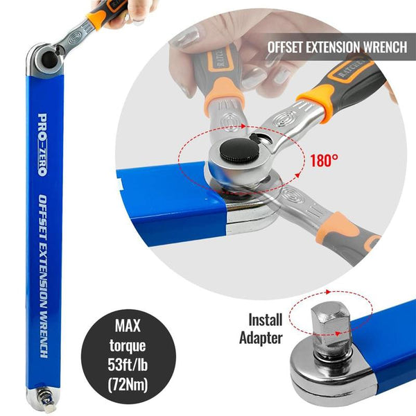 SAKER 3/8" Offset Extension Wrench Set