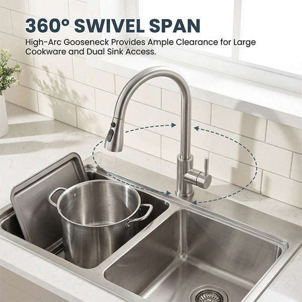 Sakerplus® Kitchen Faucets Pull Down Sprayer