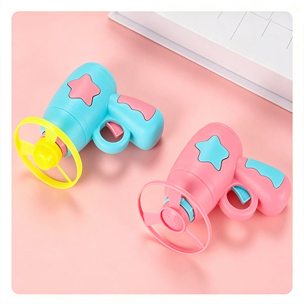 Sakerplus® LED Flying Spinner Launcher Gun Toy