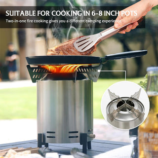 Sakerplus Tabletop Stainless Steel Fire Pit