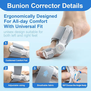 Sakerplus Adjustable Bunion Corrector Toe Straightener