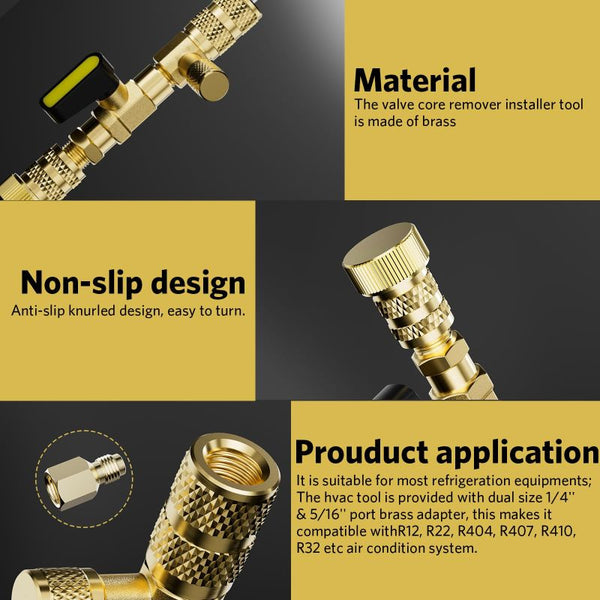 Sakerplus® AC Valve Core Remover Installer Tool