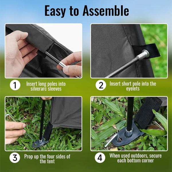 Sakerplus® Portable Waterproof Outdoor Storage Shelter