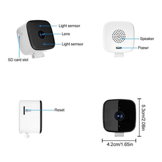 Sakerplus® Smart 2K Window Security Camera