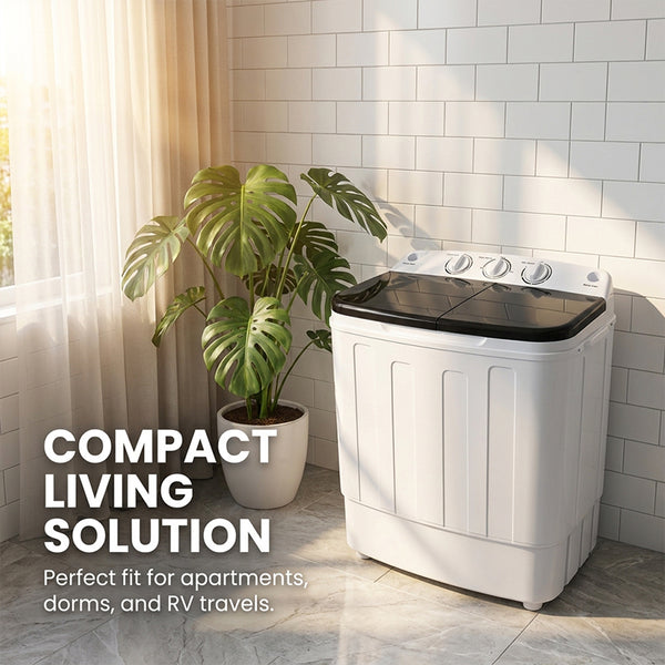 Sakerplus® Twin Tub Mini Washer and Dryer Combo