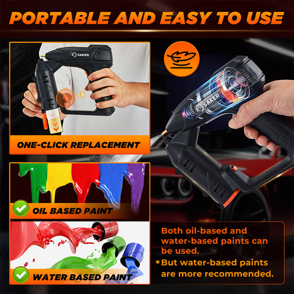 Pulverizador de pintura eléctrico inalámbrico SAKER