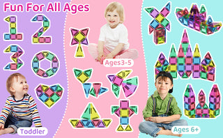 Sakerplus Magnetic Tiles Building Blocks Set