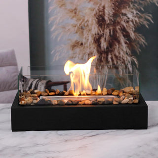 Sakerplus Tabletop Alcohol Fireplace Lamp