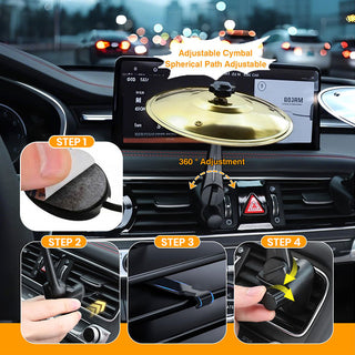 Sakerplus Car Vent Mini Drum Cymbal Accessory